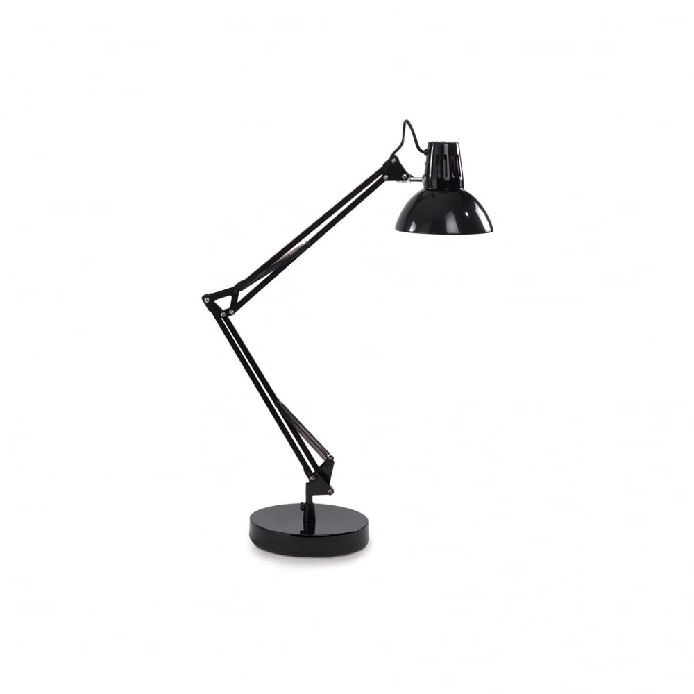 Wally Black Adjustable Table Desk Lamp Pixar Style Lamp, Black