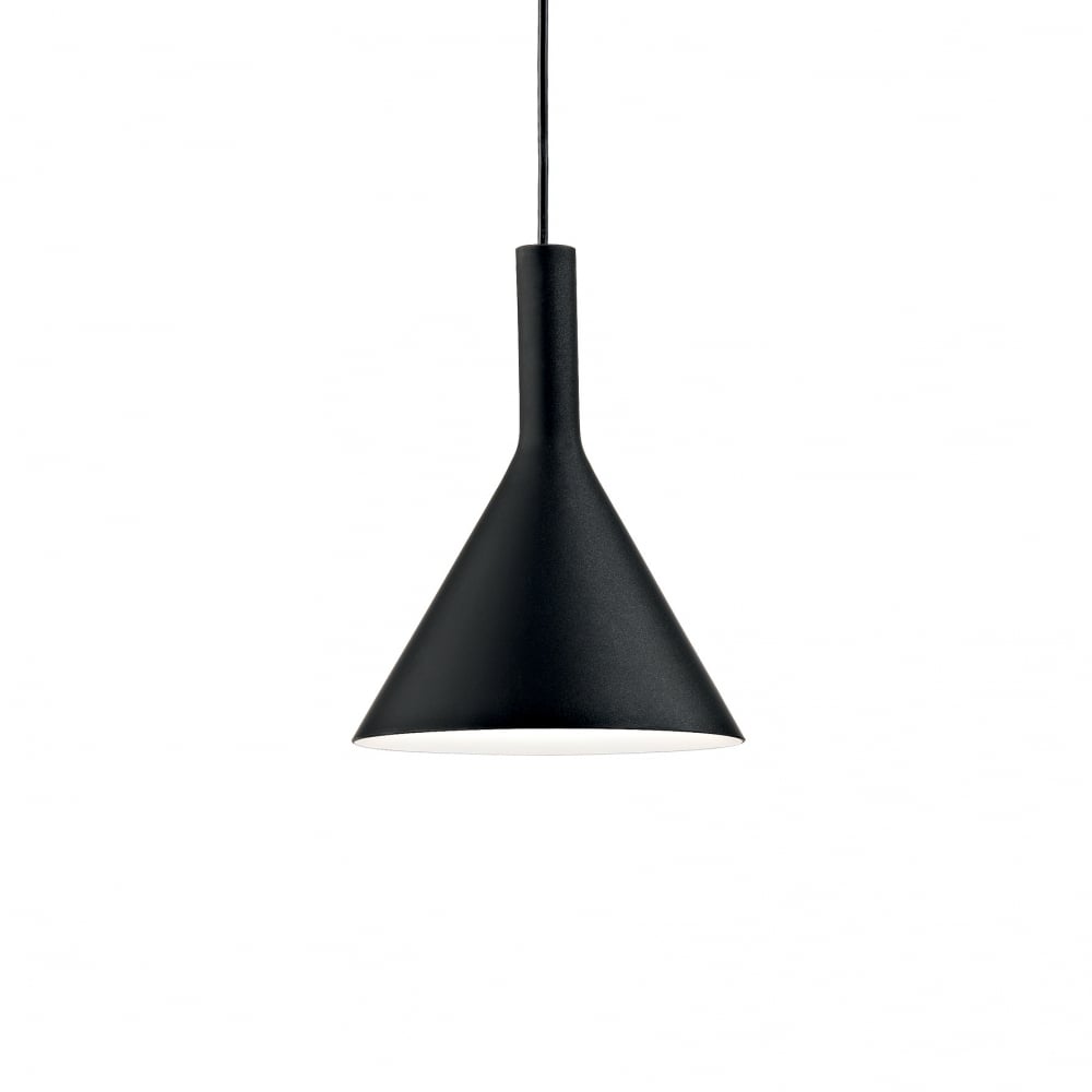 Cocktail Single Pendant Light Small Black