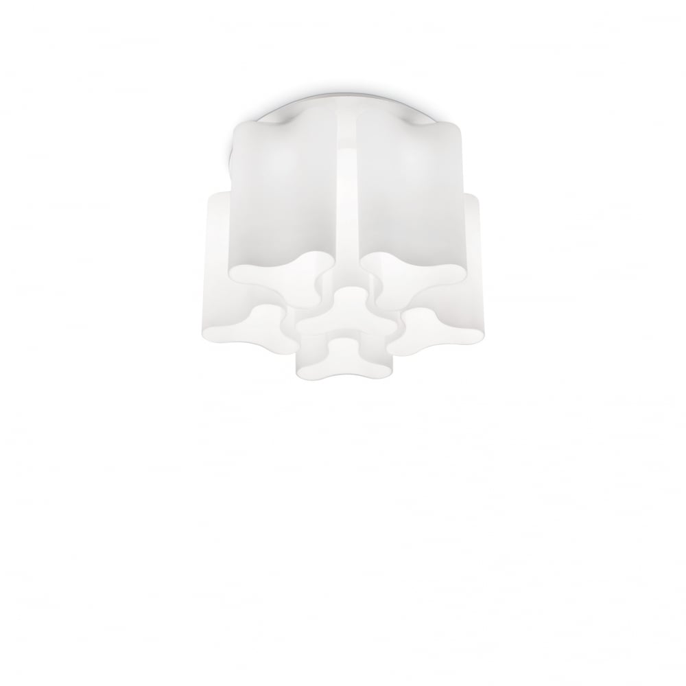 Compo French White Semi Flush Seabed Small Light