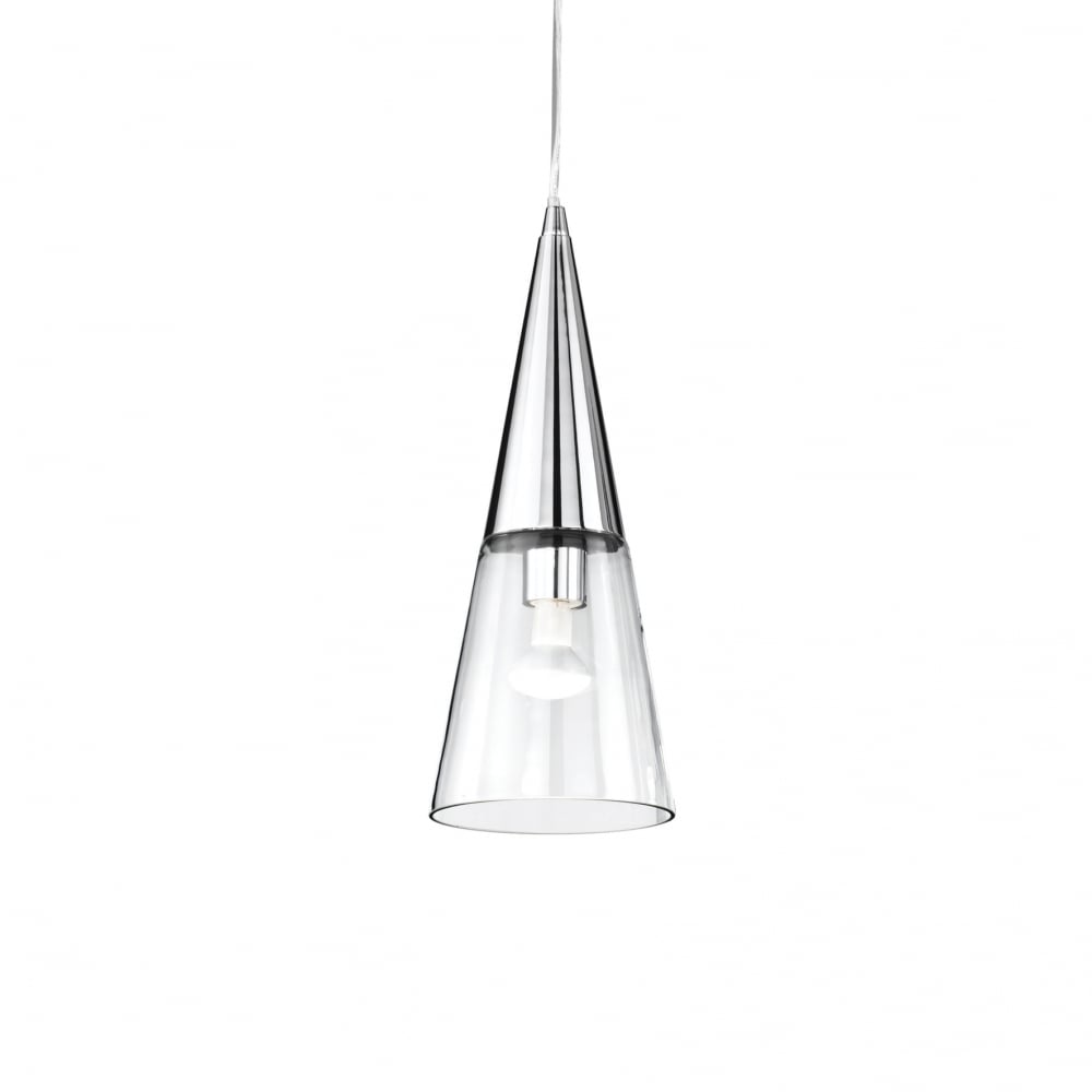 Cono Single Pendant Light Chrome