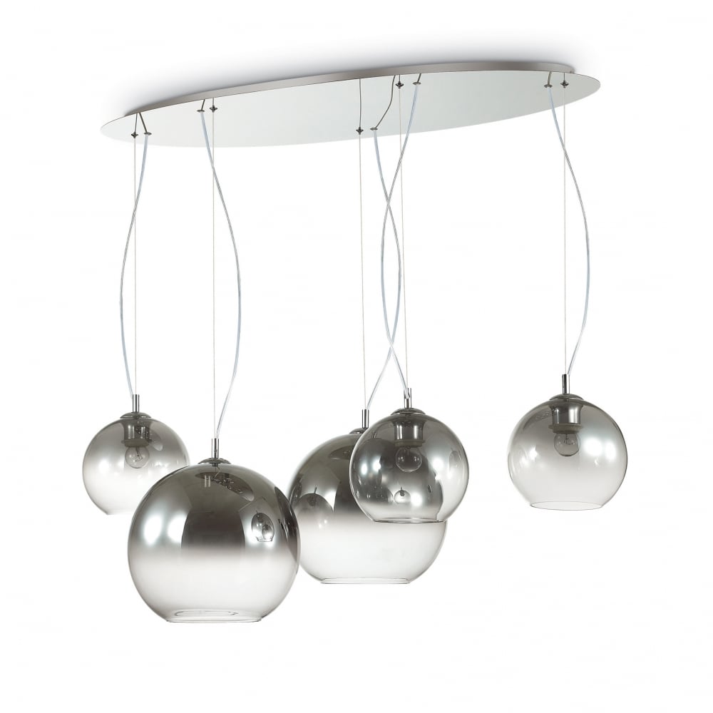 Discovery Fade 5 Bulb Pendant Light with Chrome Finish