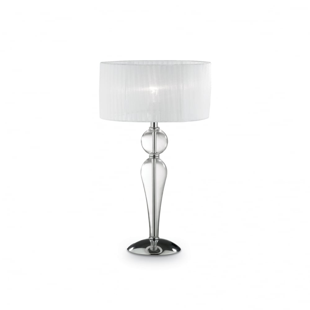 Duchessa Modern Elegant Standing Table Lamp With White Shade