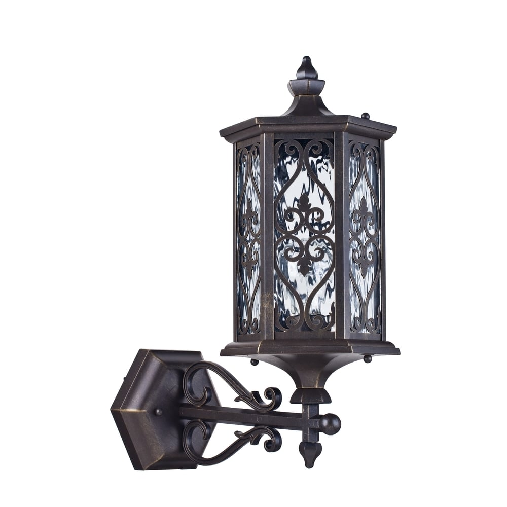 Canal Grande Outdoor Wall mounted coach lantern, Bronze