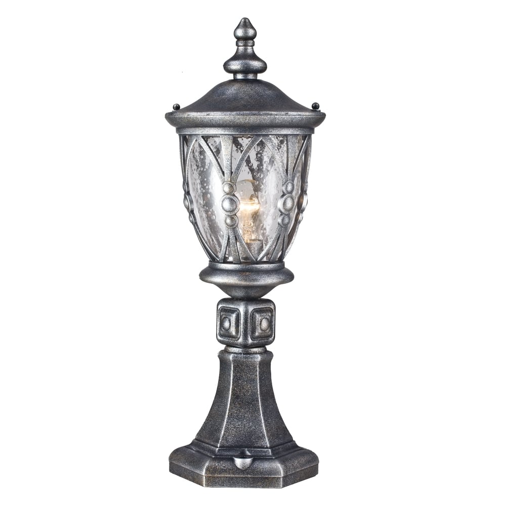 Rua Augusta Outdoor Post Top Coach Lantern, Black