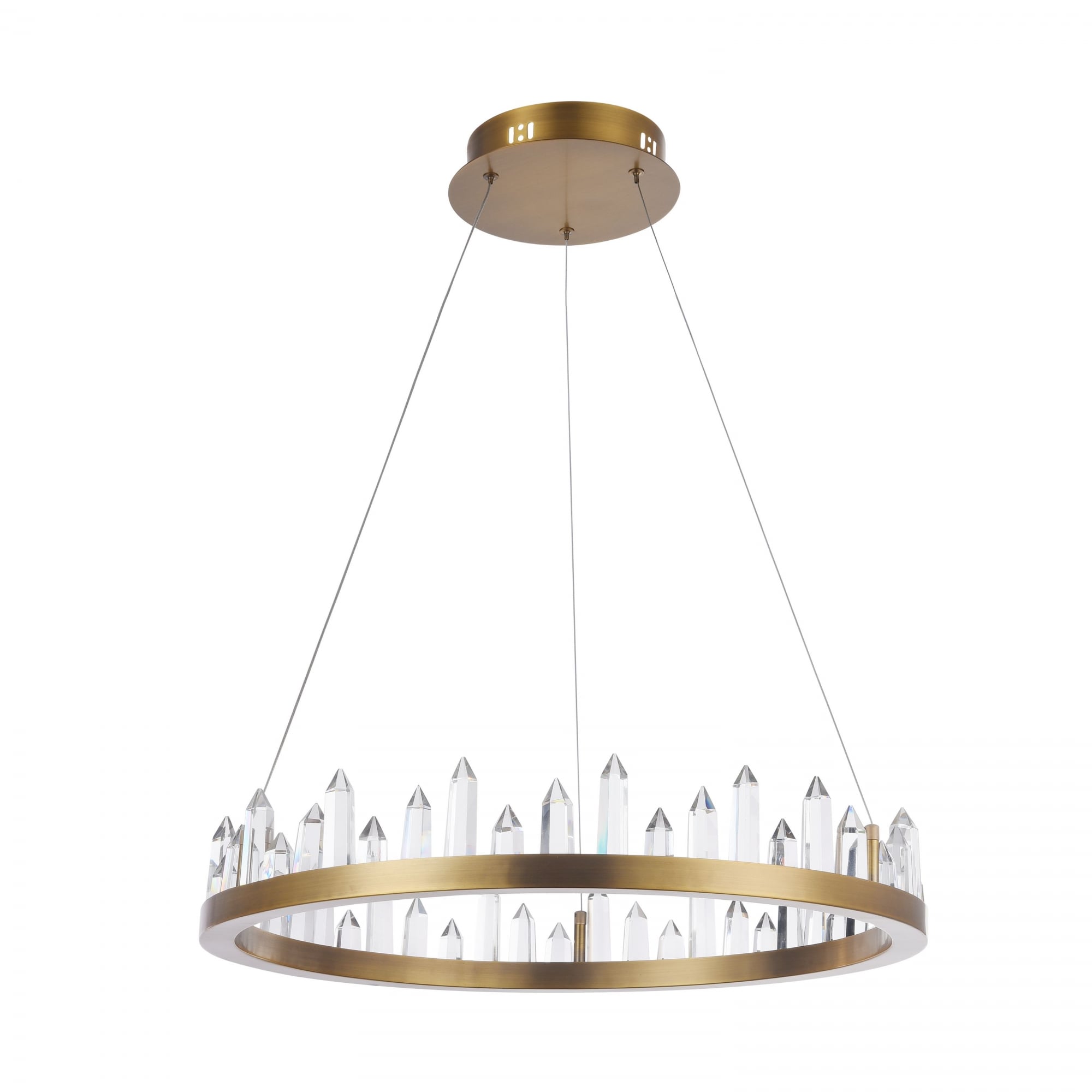 Gletscher House Pendant, Brass