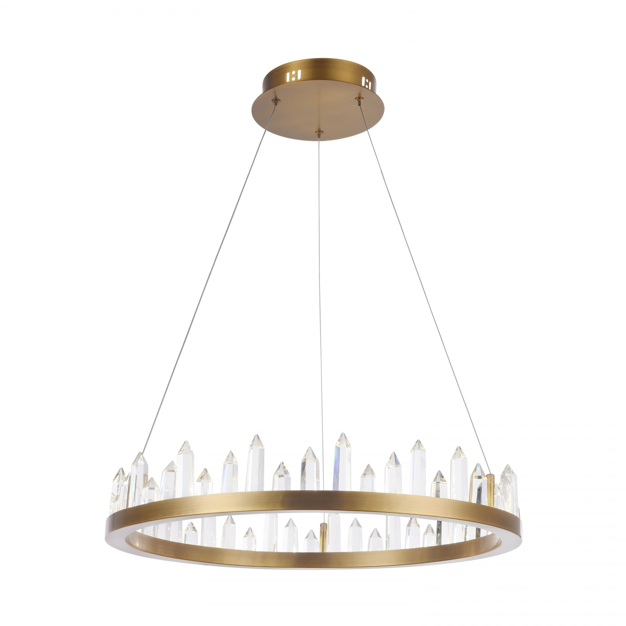 Gletscher House Pendant, Brass