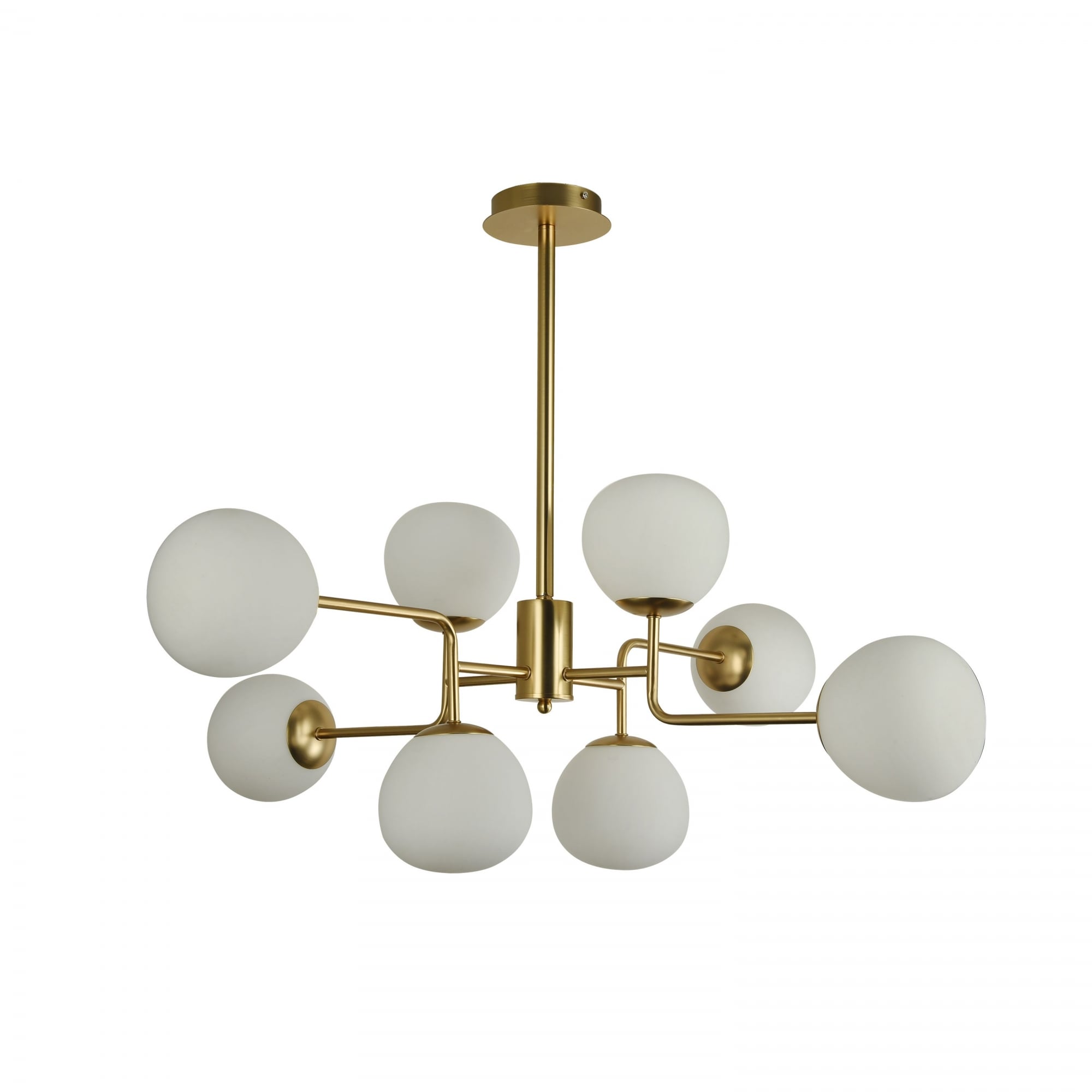 Erich Modern Chandelier, Cream Gold