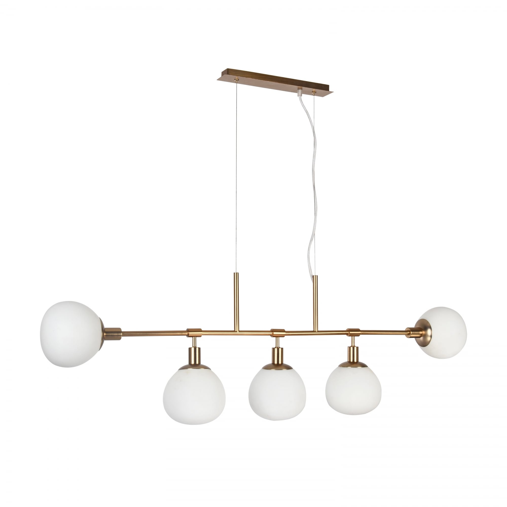 Erich Modern Pendant, Cream Gold