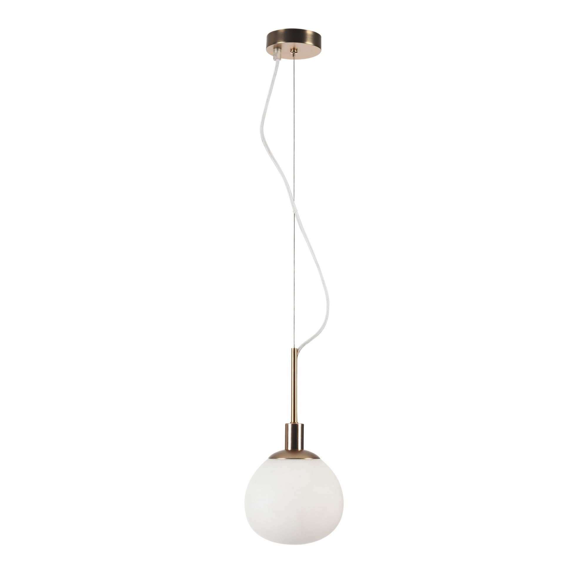 Erich Modern Pendant, Cream gold