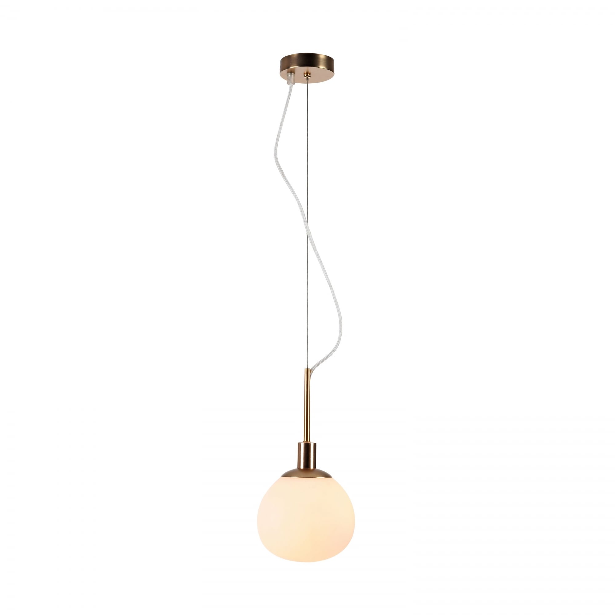 Erich Modern Pendant, Cream gold