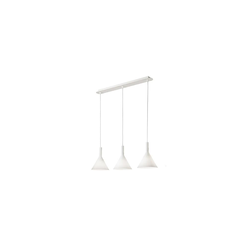 Cocktail 3 Bulb Small Pendant Light White