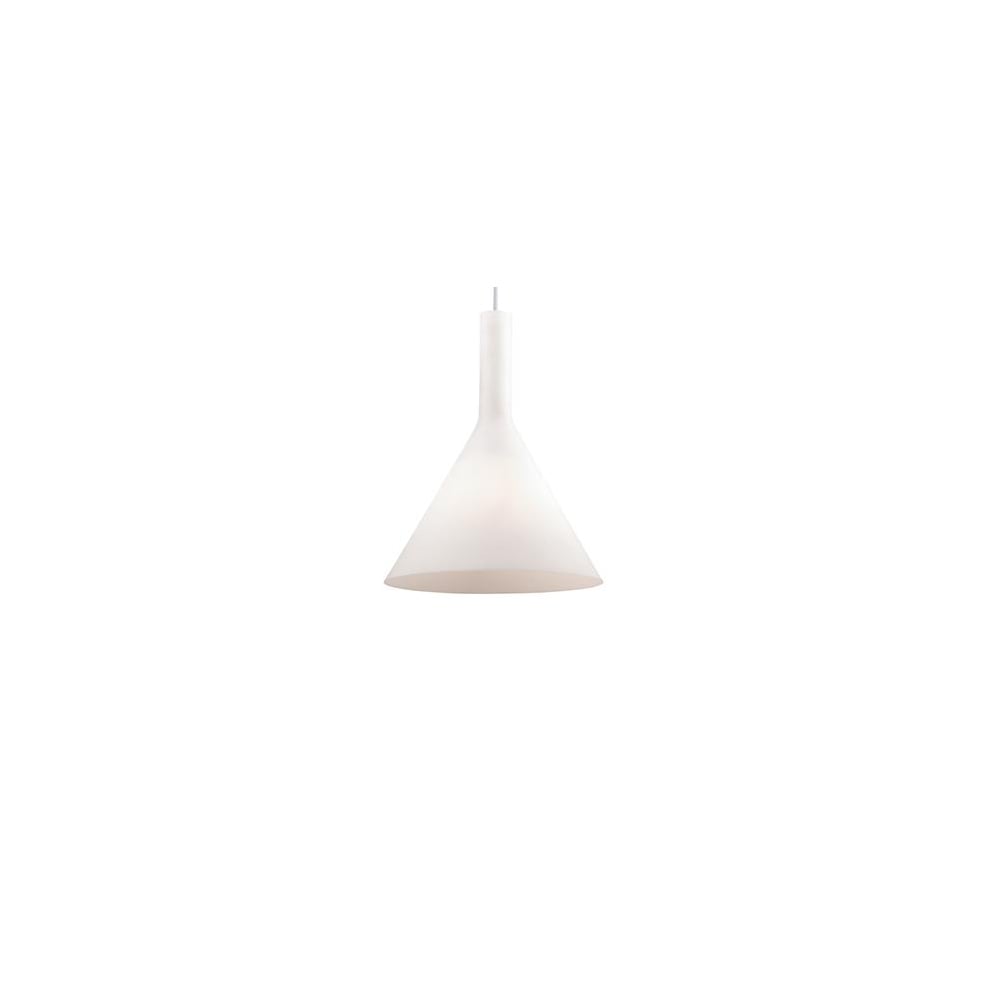 Cocktail Single Pendant Light Small White