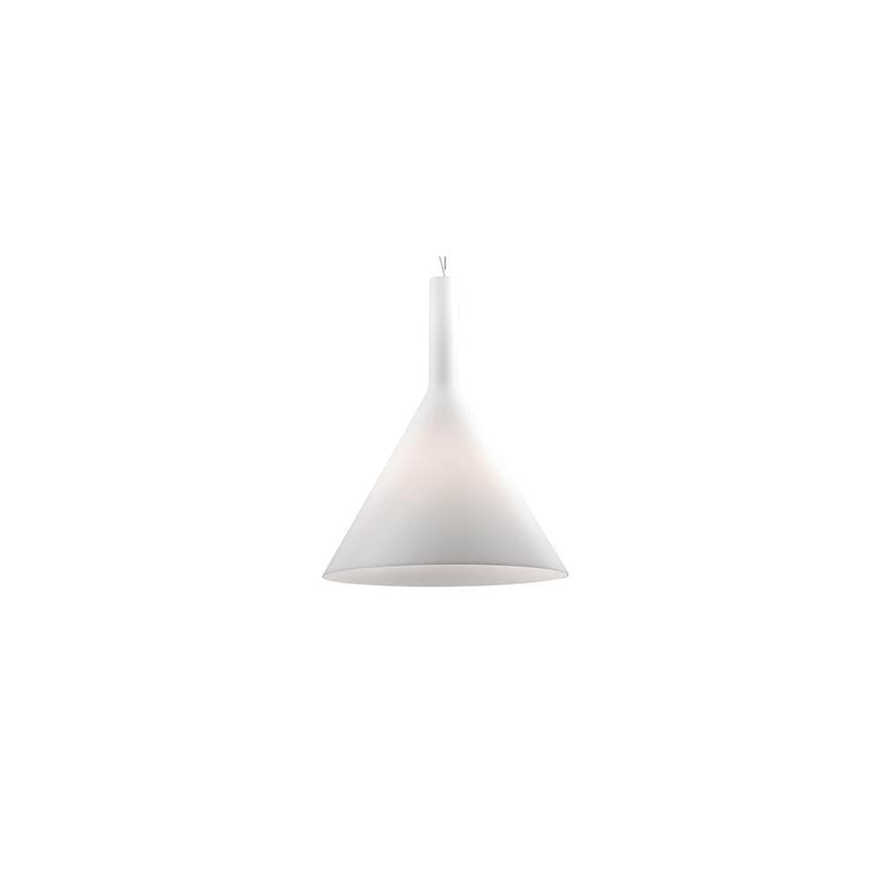 Cocktail Single Pendant Light Big White