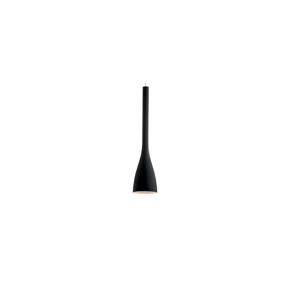 Champagne Flut Shaped Island Pendant Drop, Black