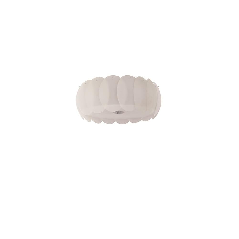 Ovalino 8 Bulb Ceiling Light White