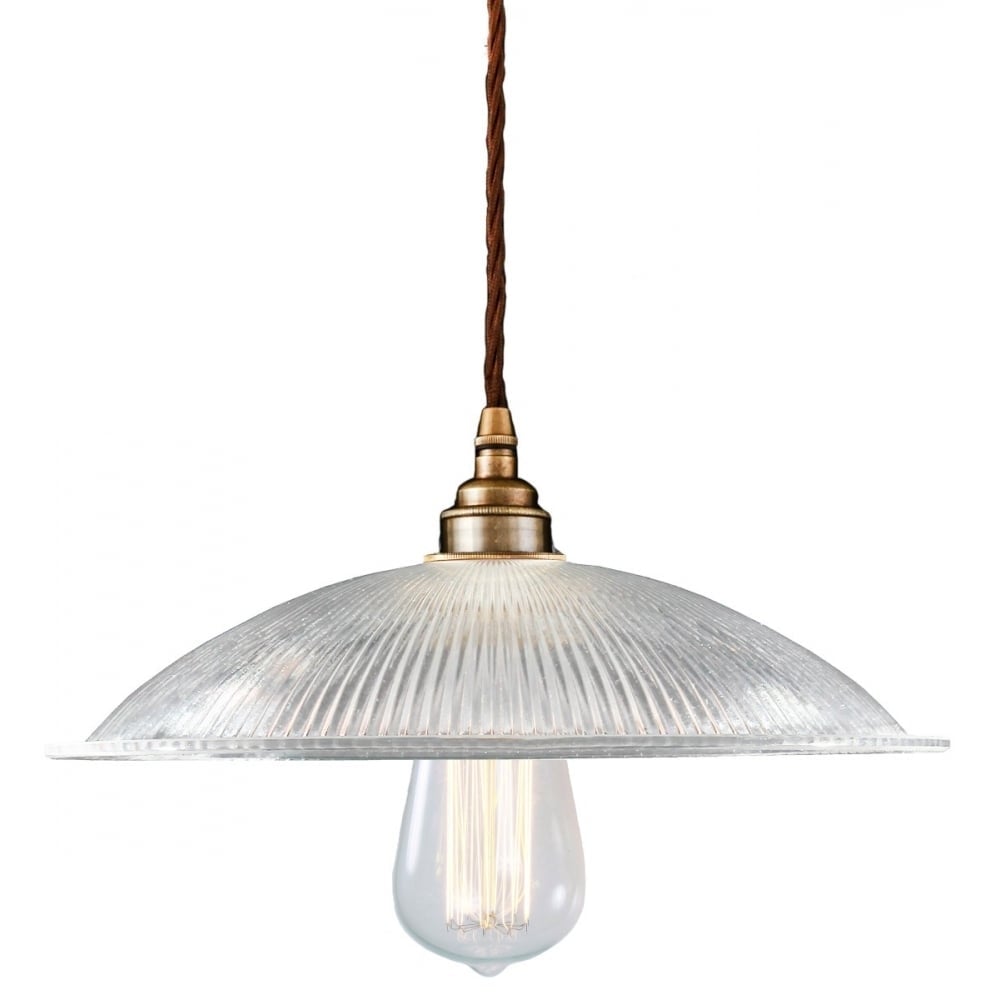 Calix Pendant Antique  Brass GL133(clear glass)