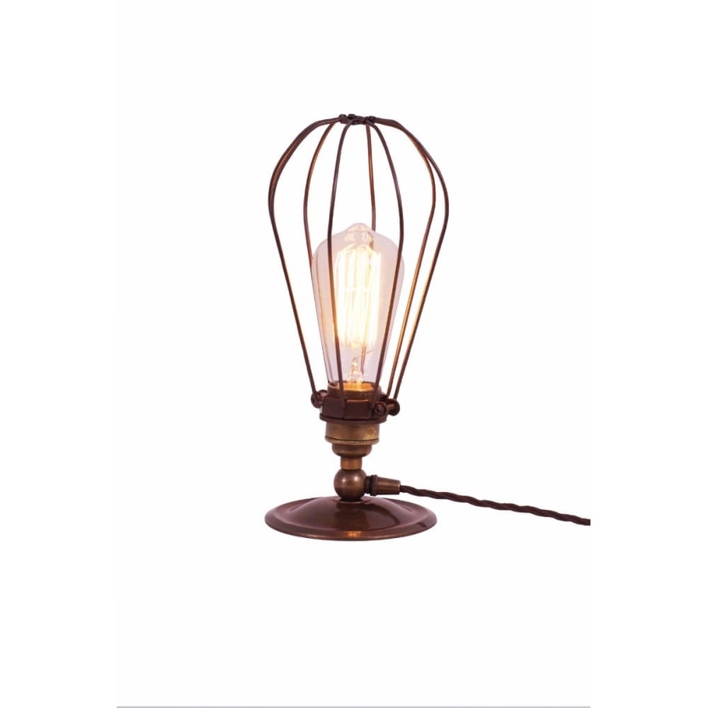 Vox Industrial Open Cage Bulb Table Lamp