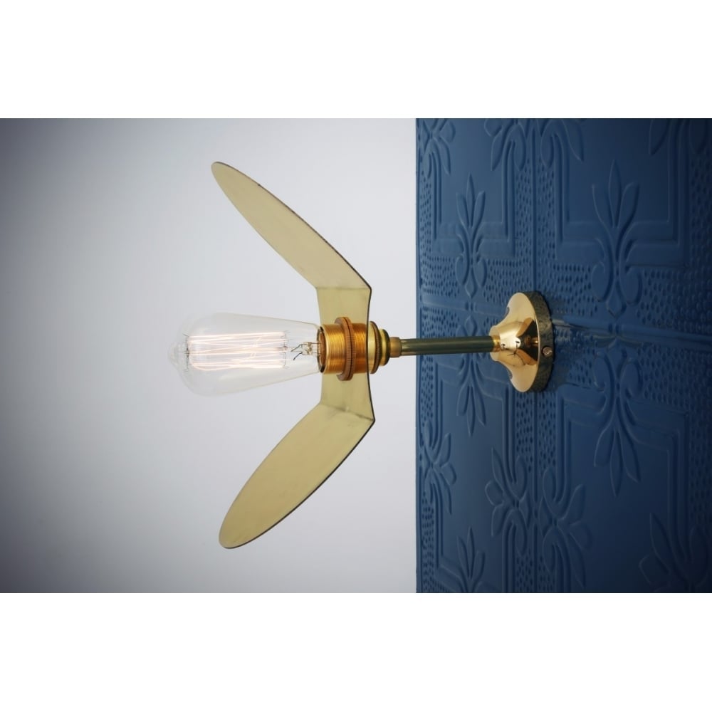 Dodoma Wall Light, Polished Brass