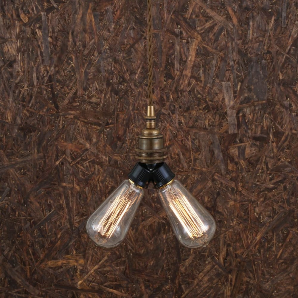 Arris Pendant Antique  Brass