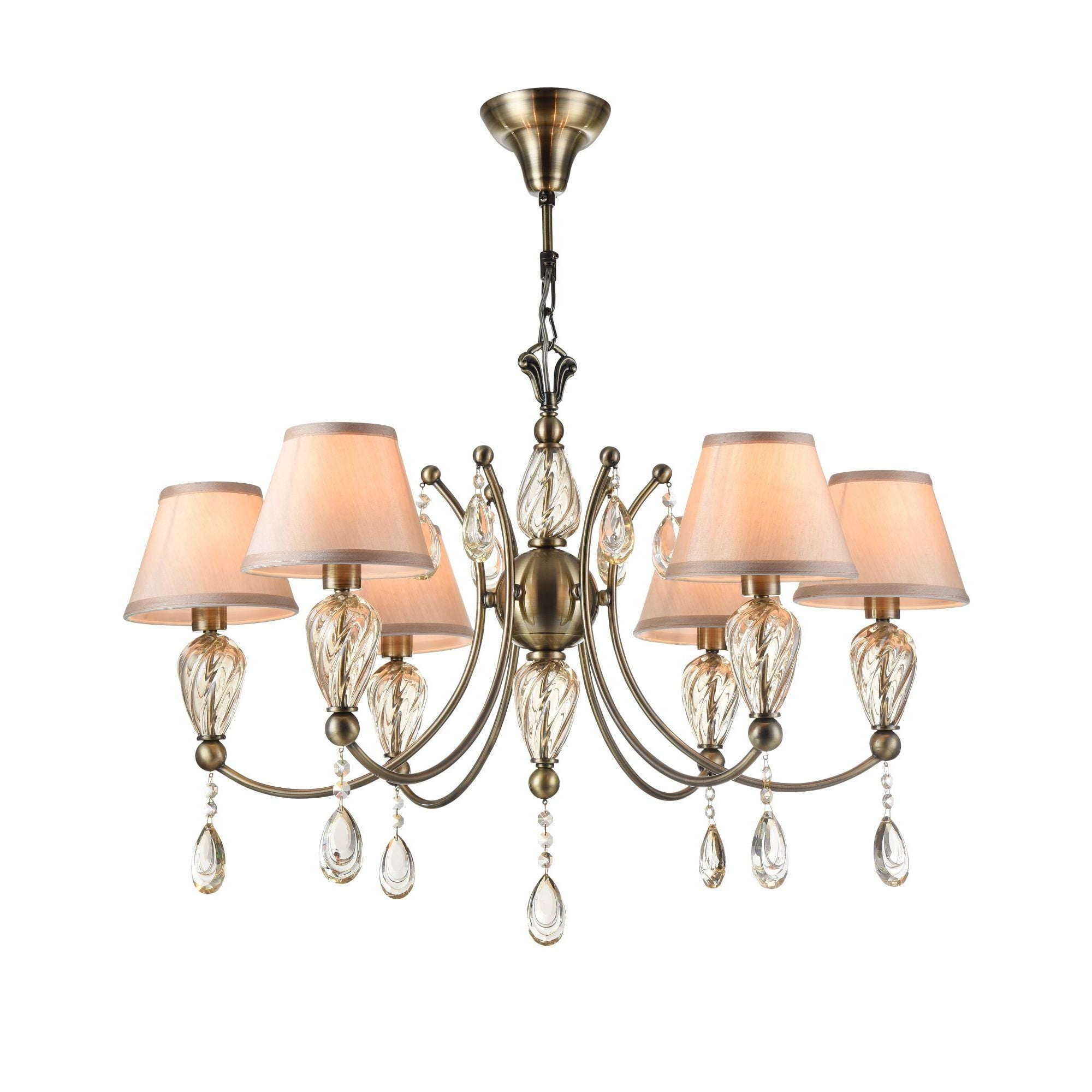 Murano Royal Classic Chandelier, Antique Bronze