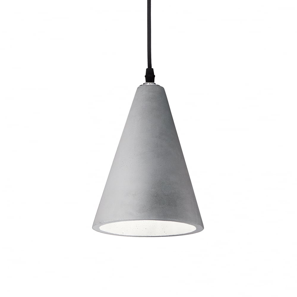 Oil 2 Single Pendant Light Cement Stone