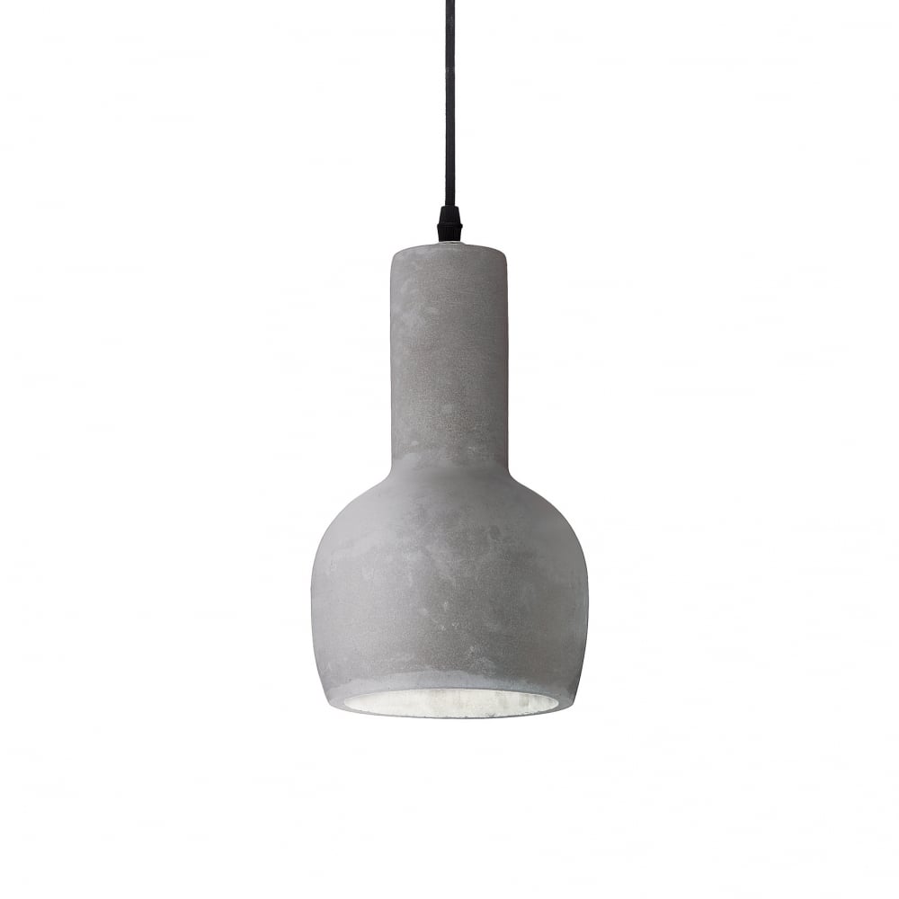 Oil 3 Single Pendant Light Cement Stone