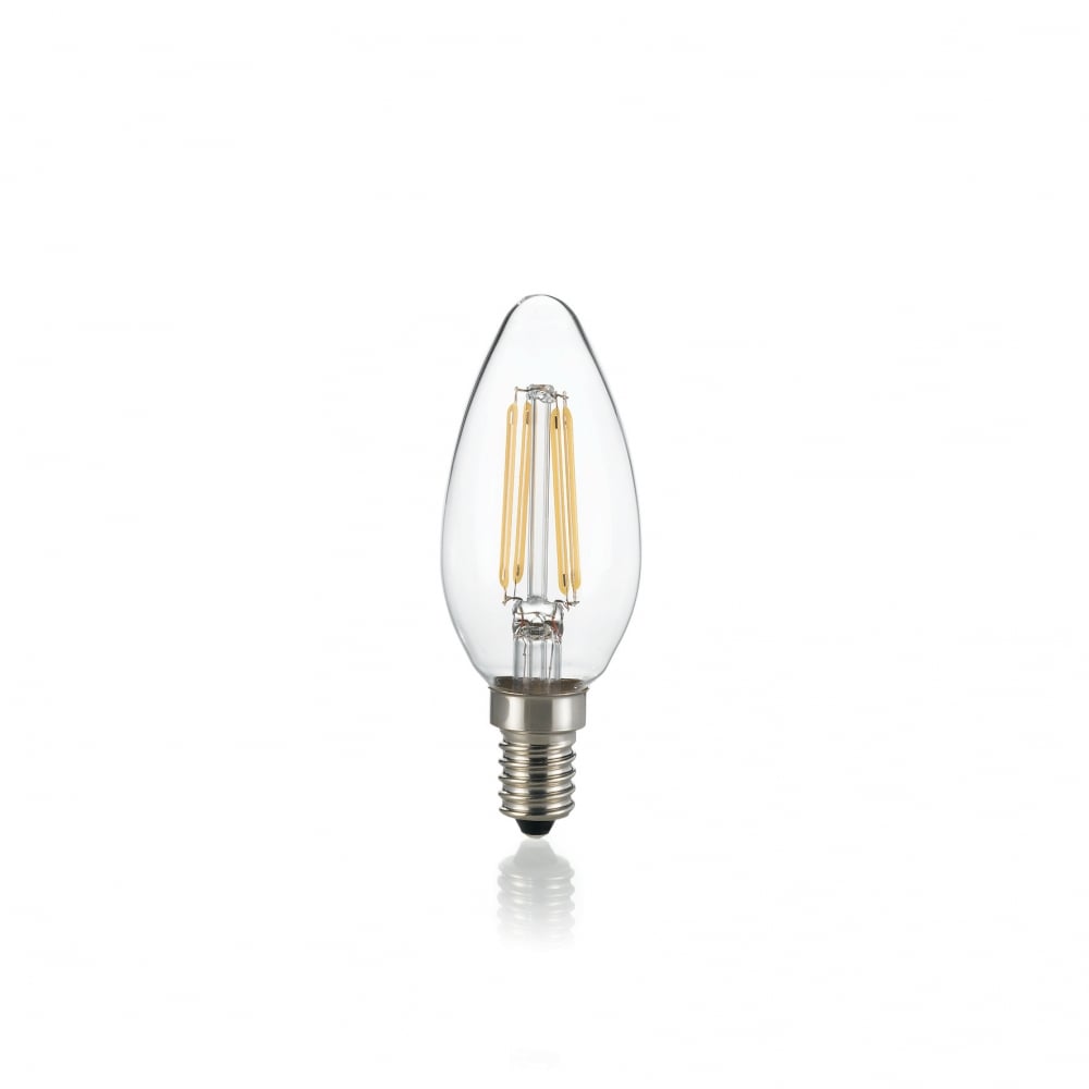 Light Bulb Classic E14 4W Oliva Transparent 4000K