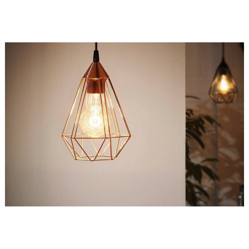 Tarbes Vintage Geometric Copper Ceiling Pendant