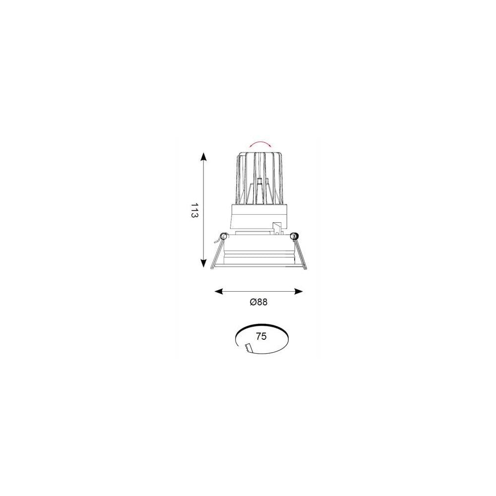 7.5W Unity GC Pro 3000K LED Downlight