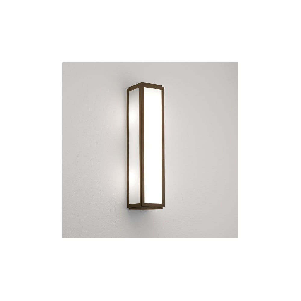 Mashiko Bronze Bathroom Wall Light Lantern Bar