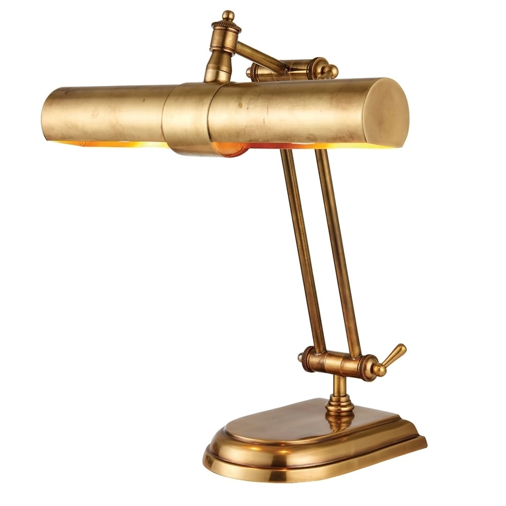 Winchester 2 Light Solid Brass Table Lamp In Mell