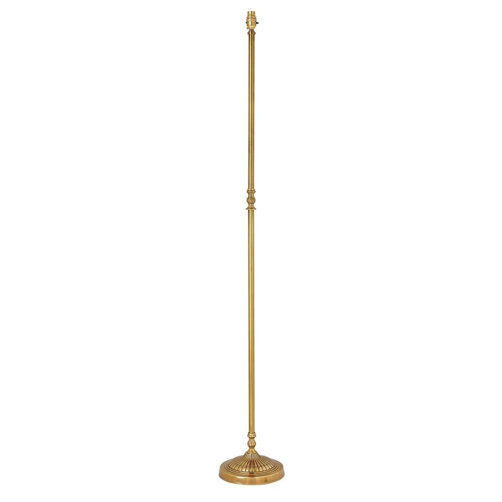 Fitzroy Single Light Solid Brass Floor Lamp In