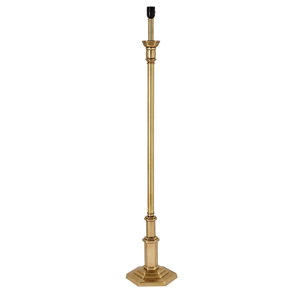 Canterbury Single Light Solid Brass Floor Lamp In