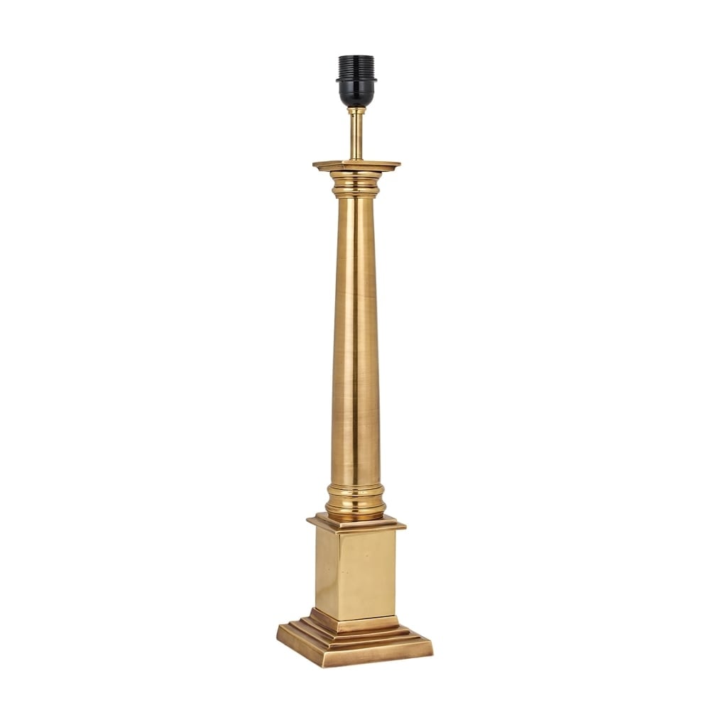 Nelson Single Light Large Solid Brass Table Lamp