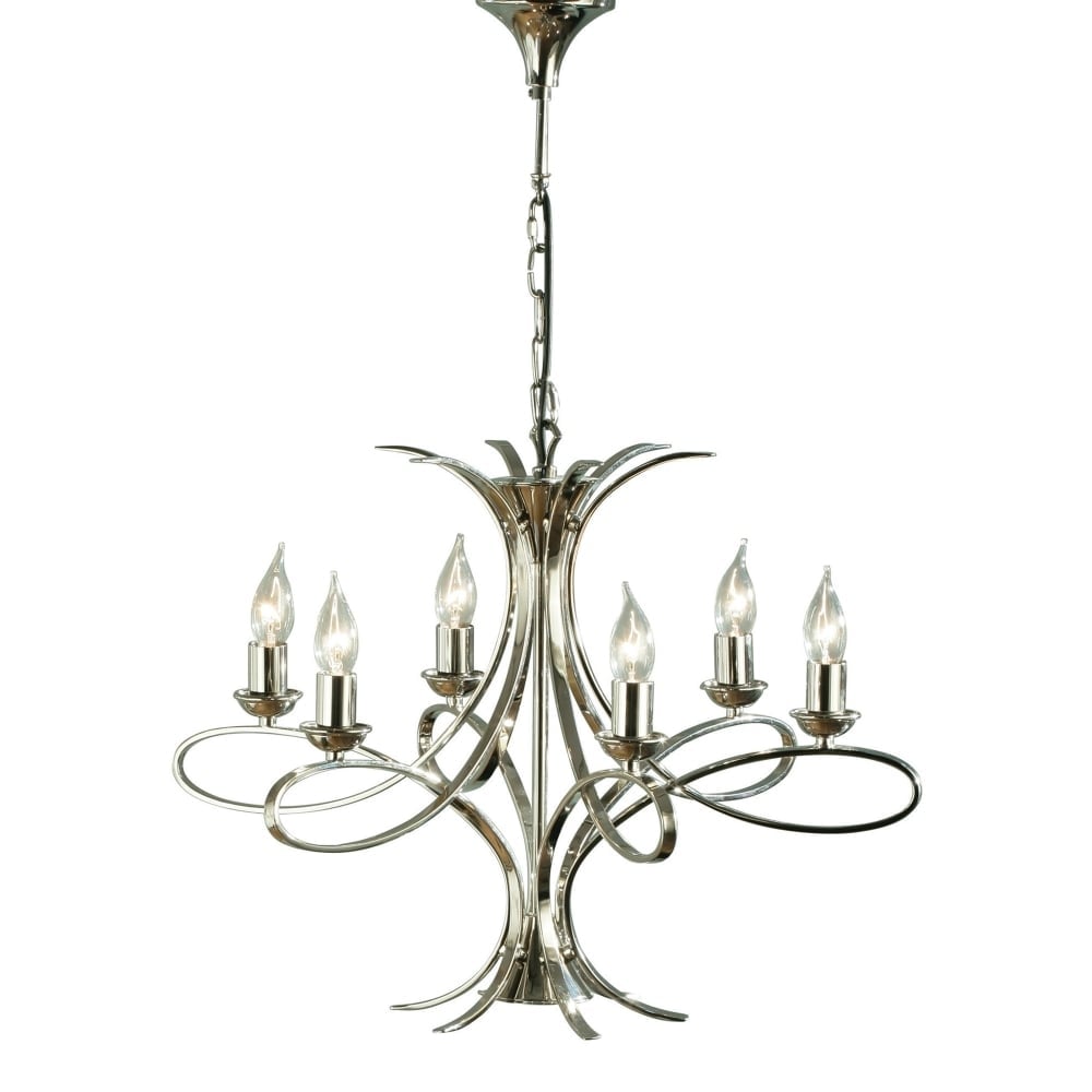 Penn Nickel 6 Light Fitting