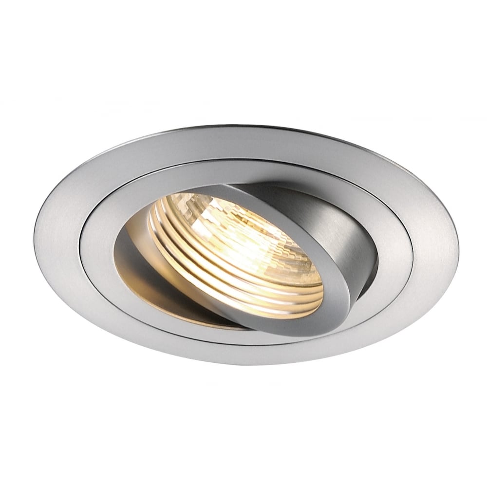 New Tria Gu10 Round Downlight,Alu Brushed, Max. 50W, Incl.Clip Springs