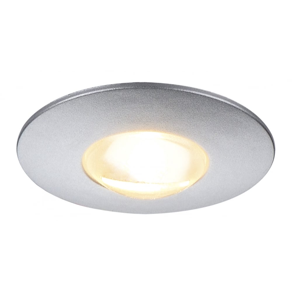 Dekled Recessed Light, Round,Silver Metallic, 1W Led, Warmwhite, 3000K