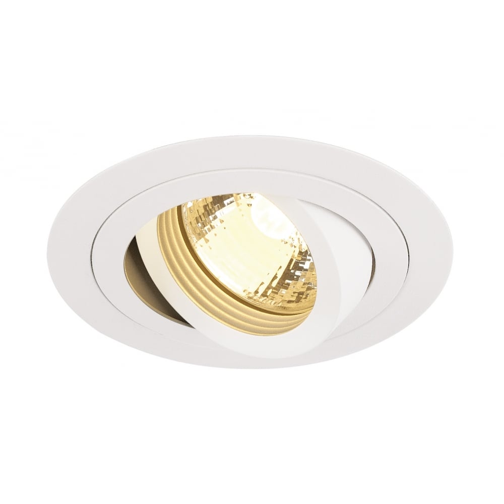 New Tria Gu10 Round Downlight,Matt White, Max. 50W, Incl.Clip Springs