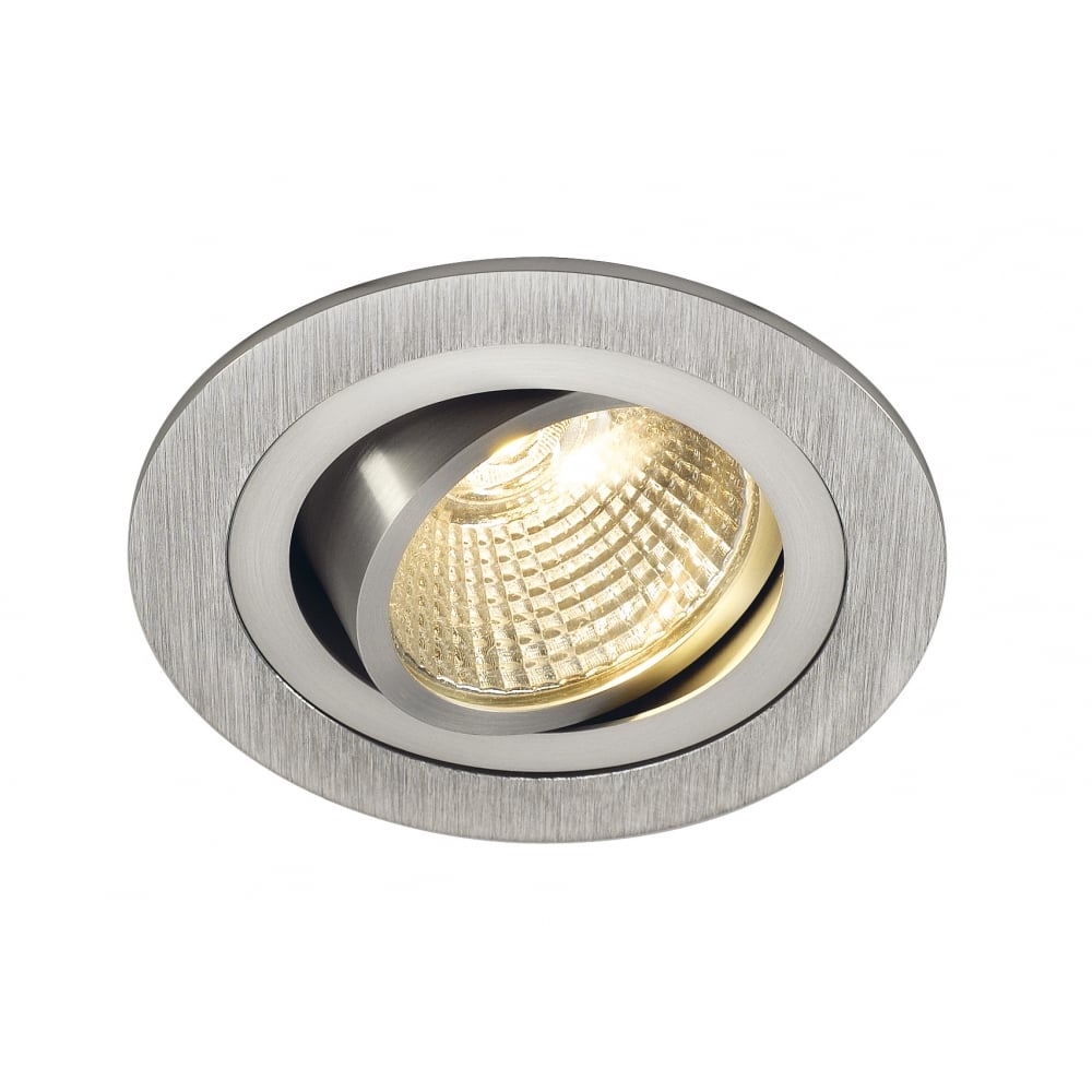 New Tria Led Dl Round Set,Downlight, Alu Brushed,6W,38°,2700K, Incl. Driver, Springs