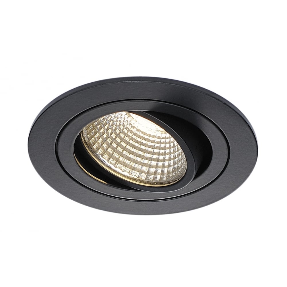 New Tria Dl Round Set,Downlight, Matt Black, 6W, 38°, 3000K, Incl. Driver,