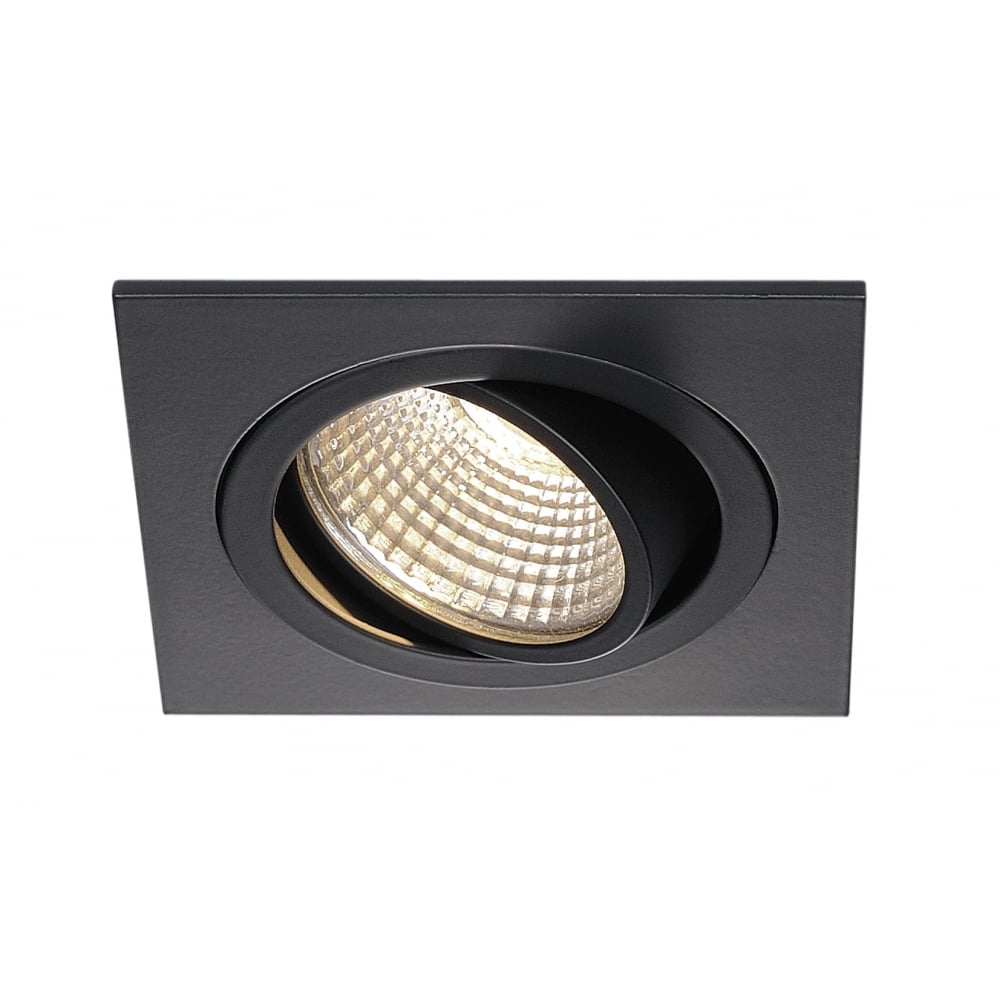 New Tria Dl Square Set,Downlight, Matt Black, 6W, 38°, 3000K, Incl. Driver,