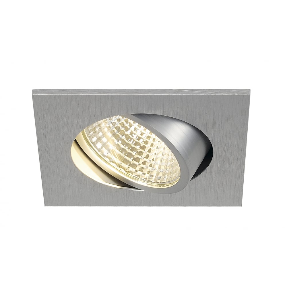 New Tria Led 3W Dl Square Set,Downlight, Alu Brushed, 38°,3000K, Incl. Driver, Springs