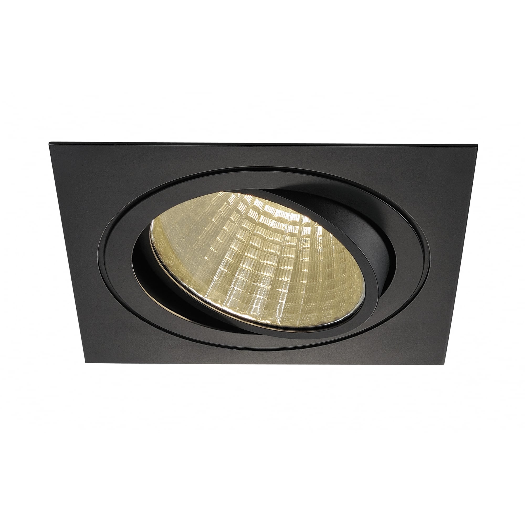 New Tria Led Dl Square Set,Matt Black, 25W, 30°, 3000K,Incl. Driver, Clip Springs