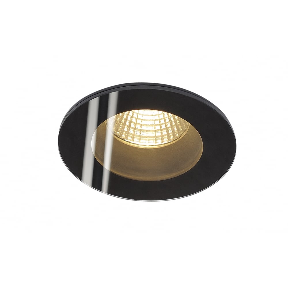 Patta-I Recessed Ceiling Light, Round, Matt Black, 9W, 38°,3000K, Incl. Driver