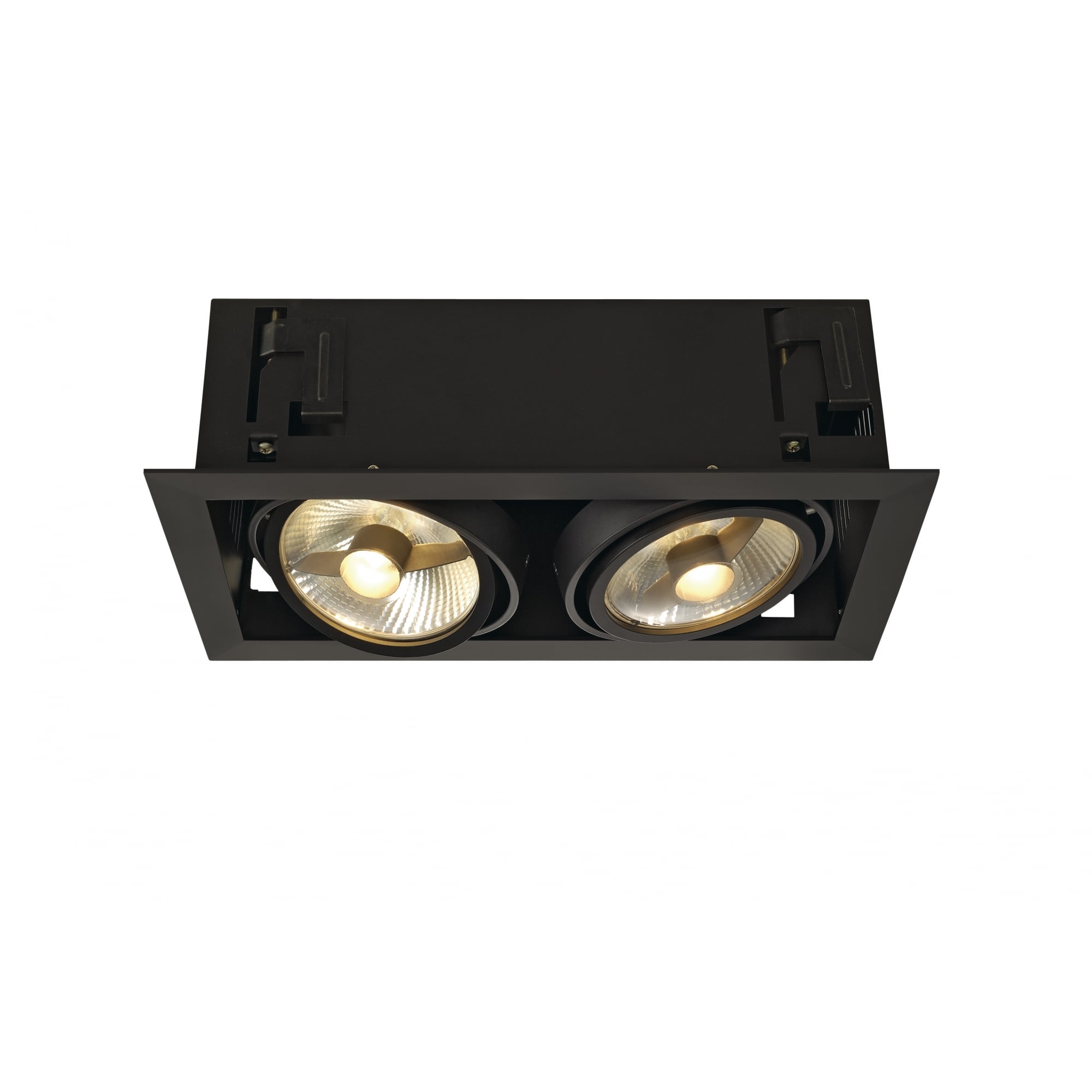 Kadux 2 Es111 Downlight,Square , Matt Black, Max.2X50W