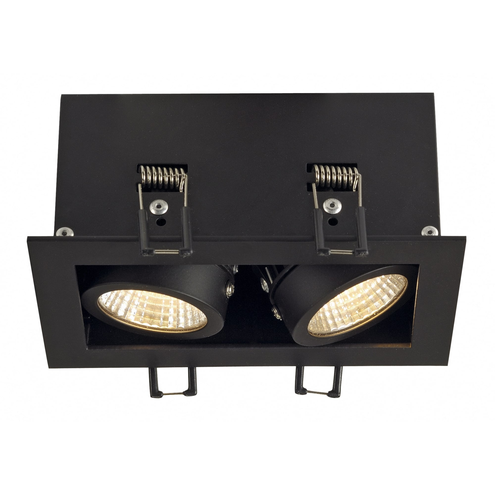 Kadux Led Dl Set, Rectangular,Matt Black, 2X 9W, 38°, 3000K, Incl. Driver