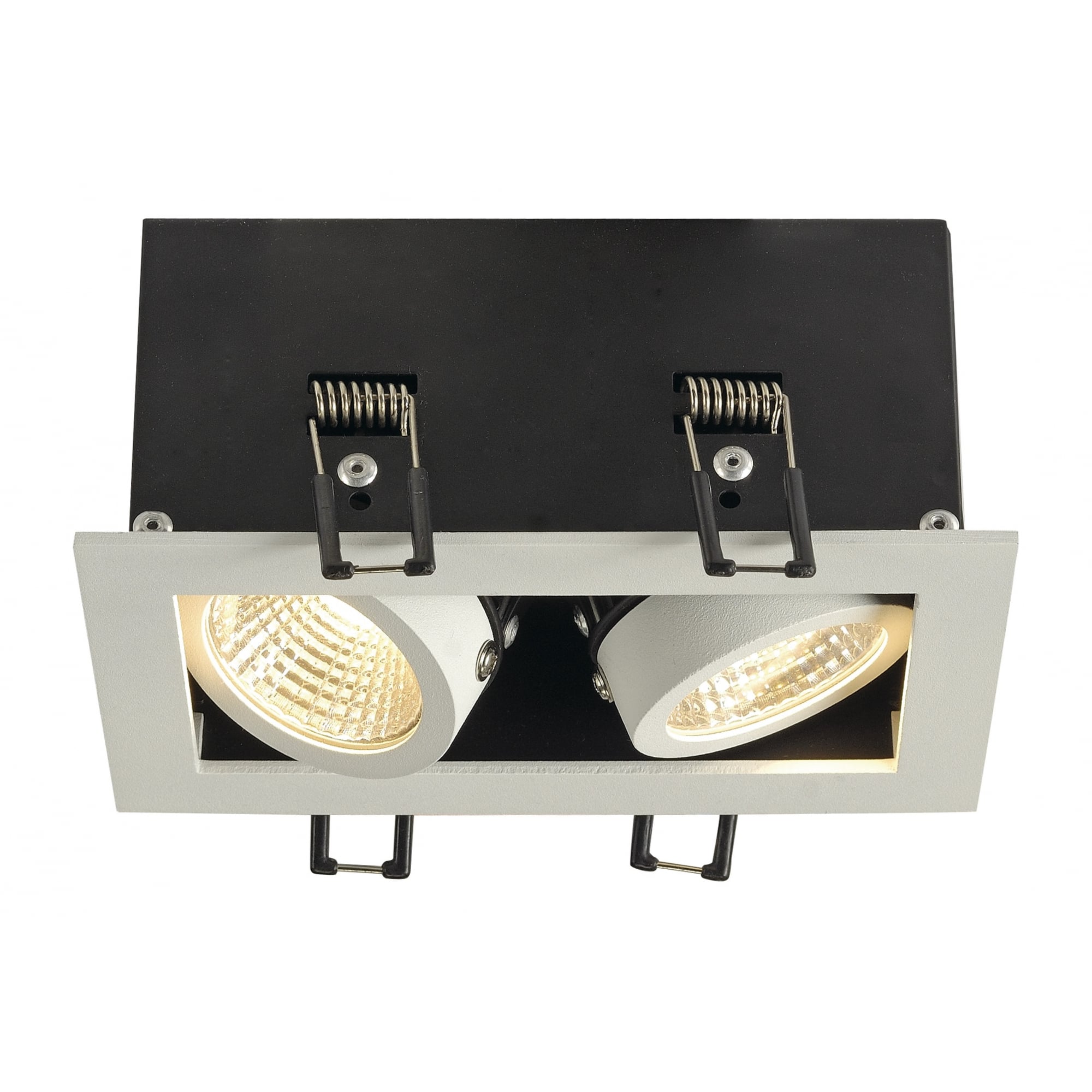 Kadux Led Dl Set, Rectangular,Matt White, 2X 9W, 38°, 3000K, Incl. Driver