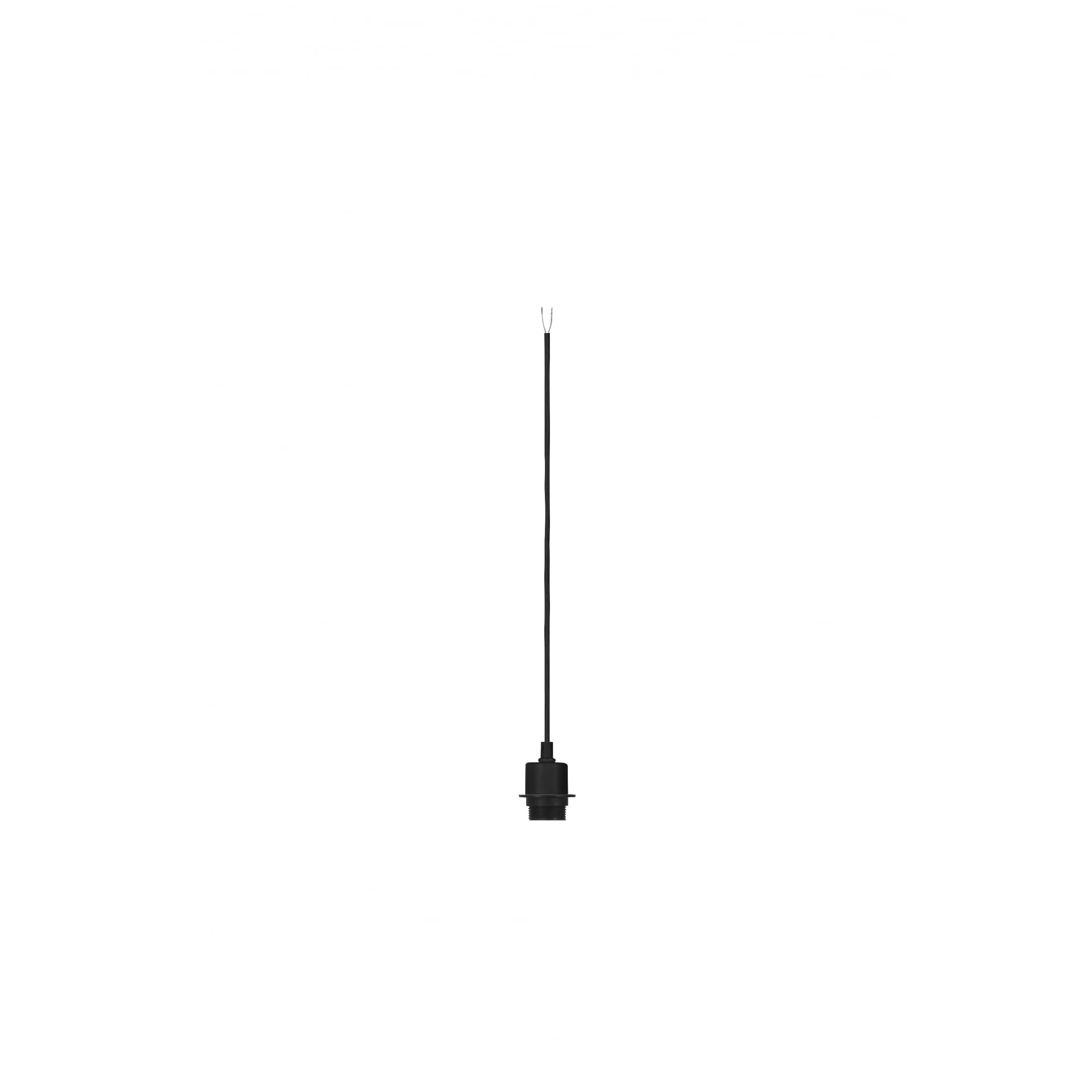 Fenda E27 Pendant, Black,Without Canopy, Without Shade,Open Cable