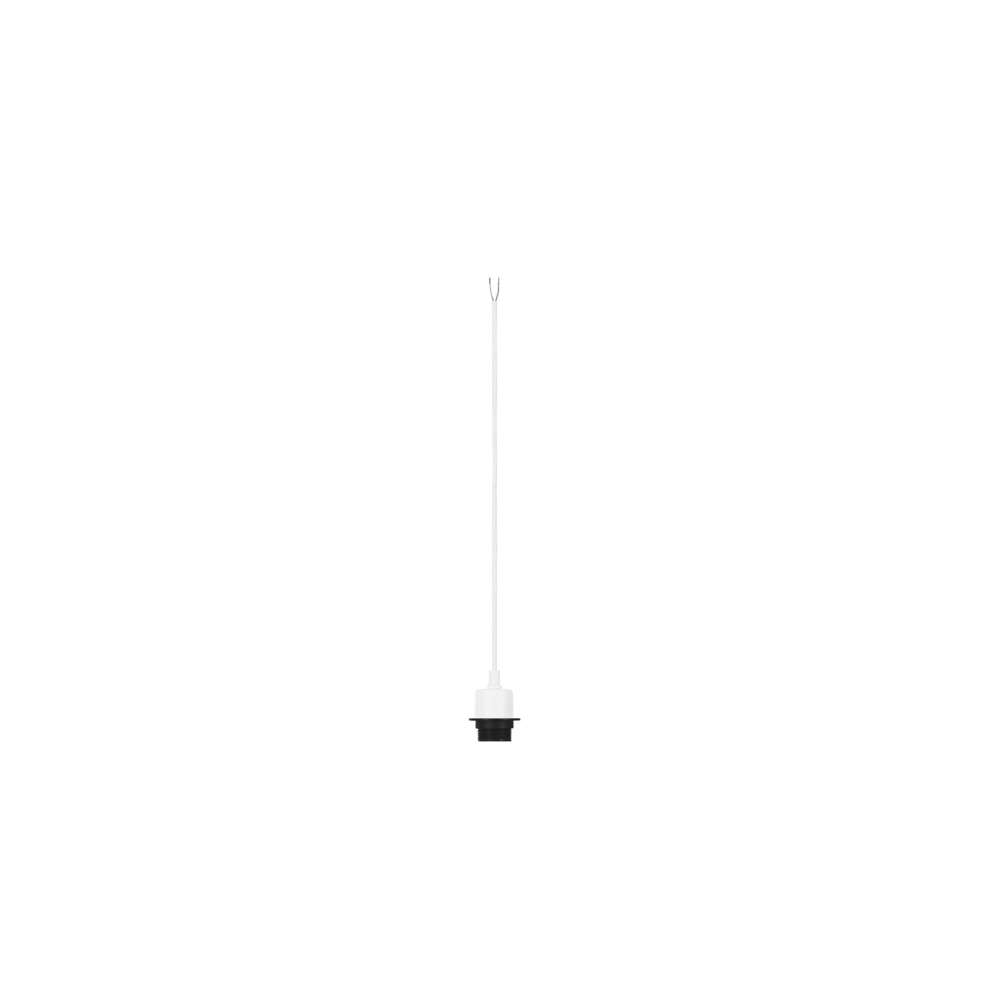 Fenda E27 Pendant, White,Without Canopy, Without Shade,Open Cable