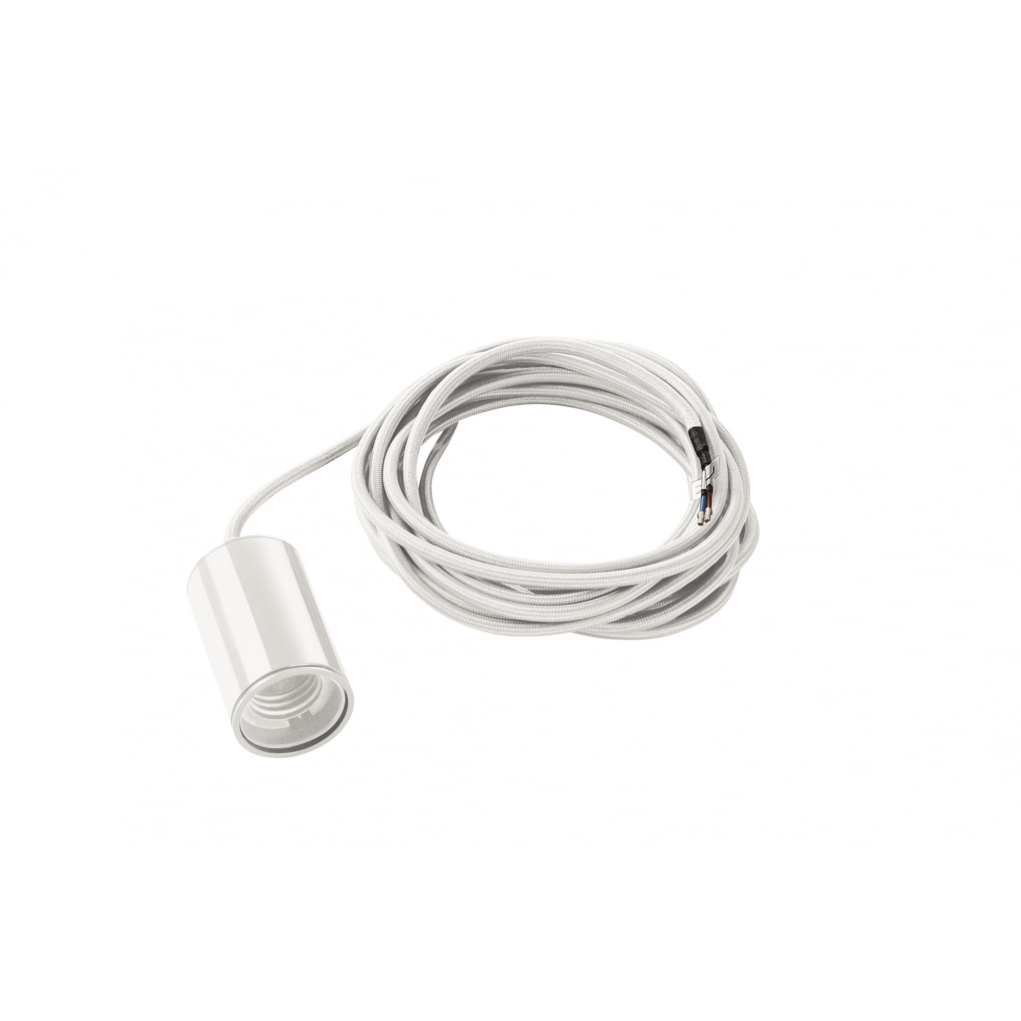 Fitu Pendant, A60, Round, White, 5M Cable With Open Cable End, Max. 60W